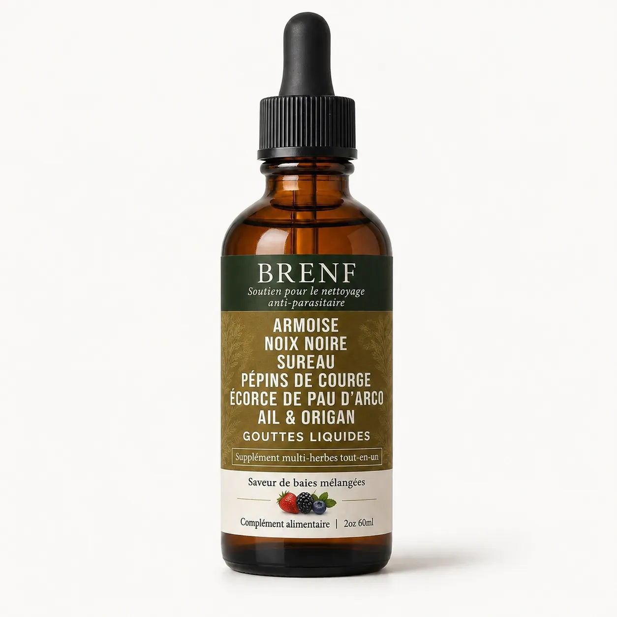 Gouttes aux herbes d’armoise sauvage récoltée à l’état naturel BRENF