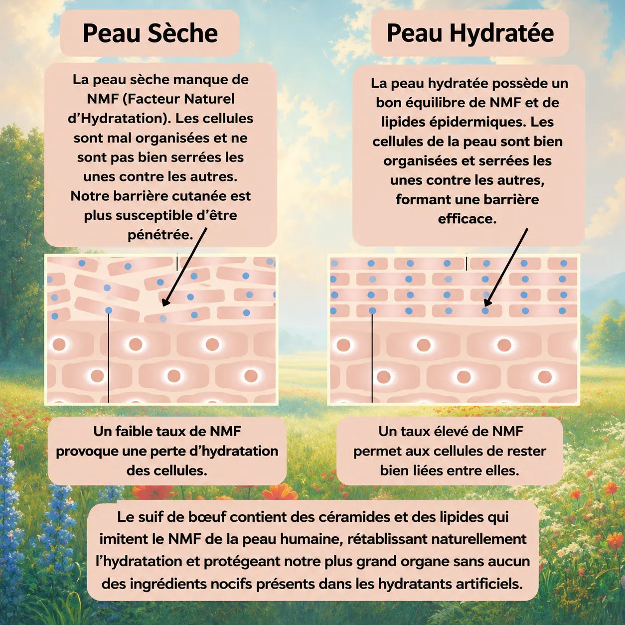 Baume Visage au Suif et au Miel Brut