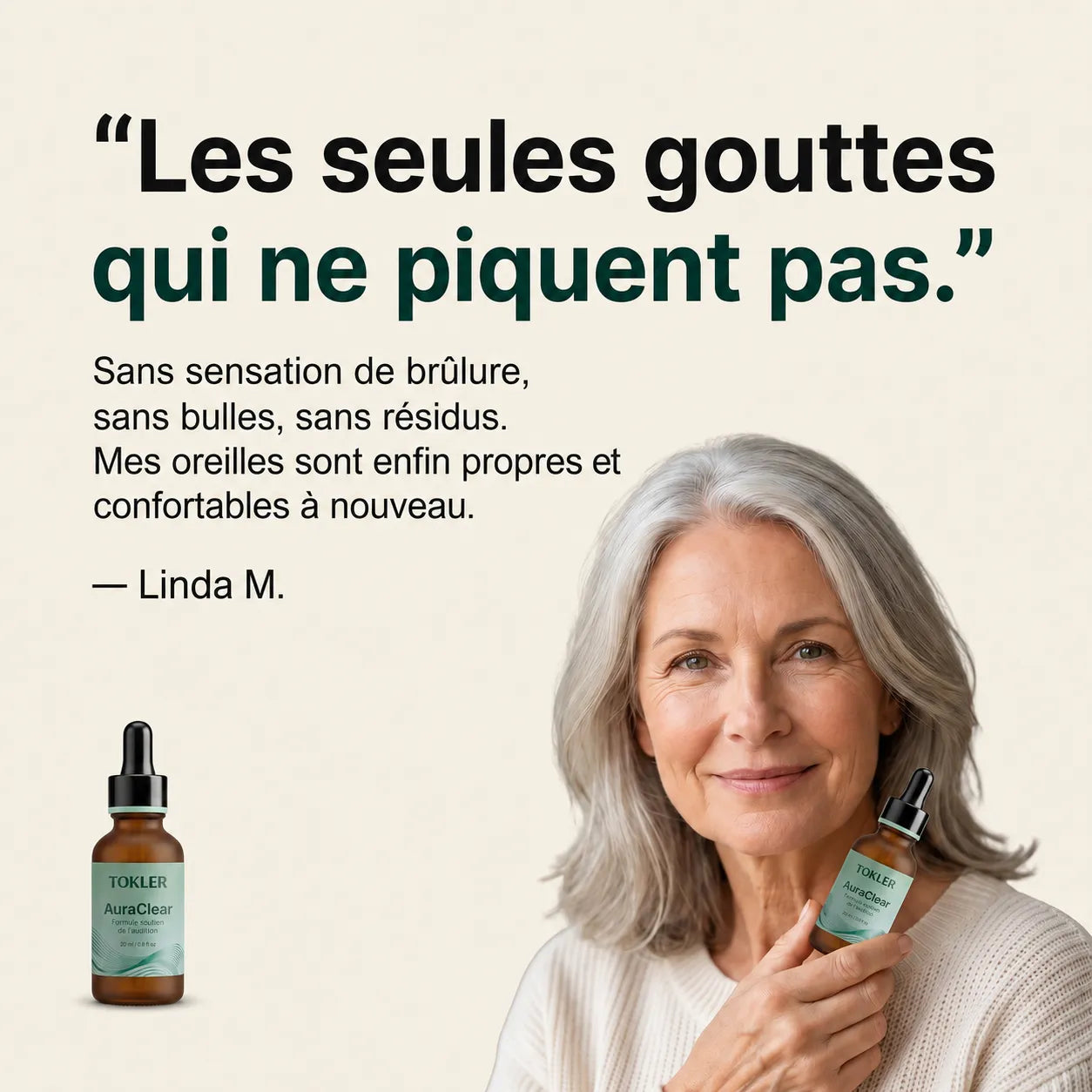 Gouttes Nettoyantes et Apaisantes pour les Oreilles AuraClear