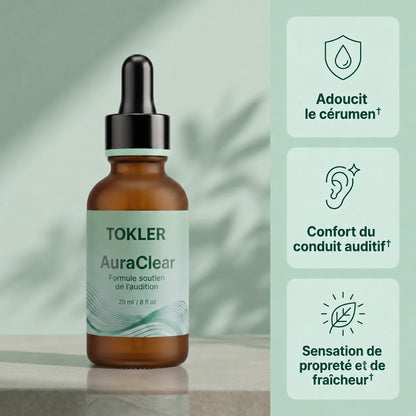 Gouttes Nettoyantes et Apaisantes pour les Oreilles AuraClear