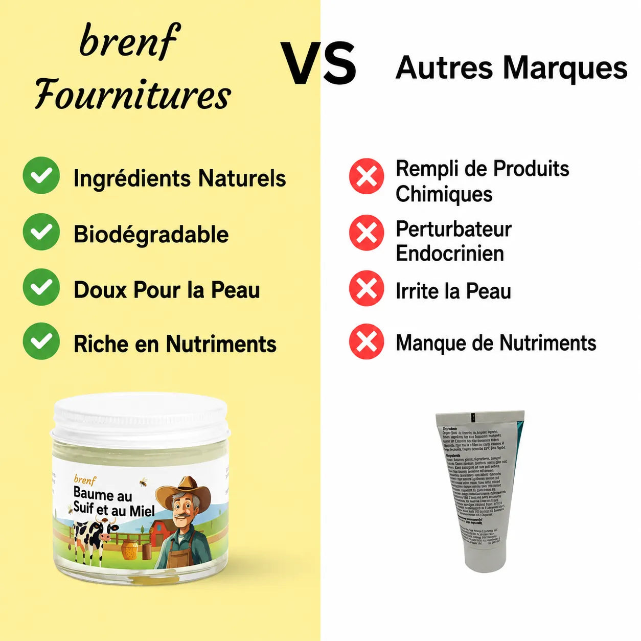 Baume au Suif et au Miel – 2 oz